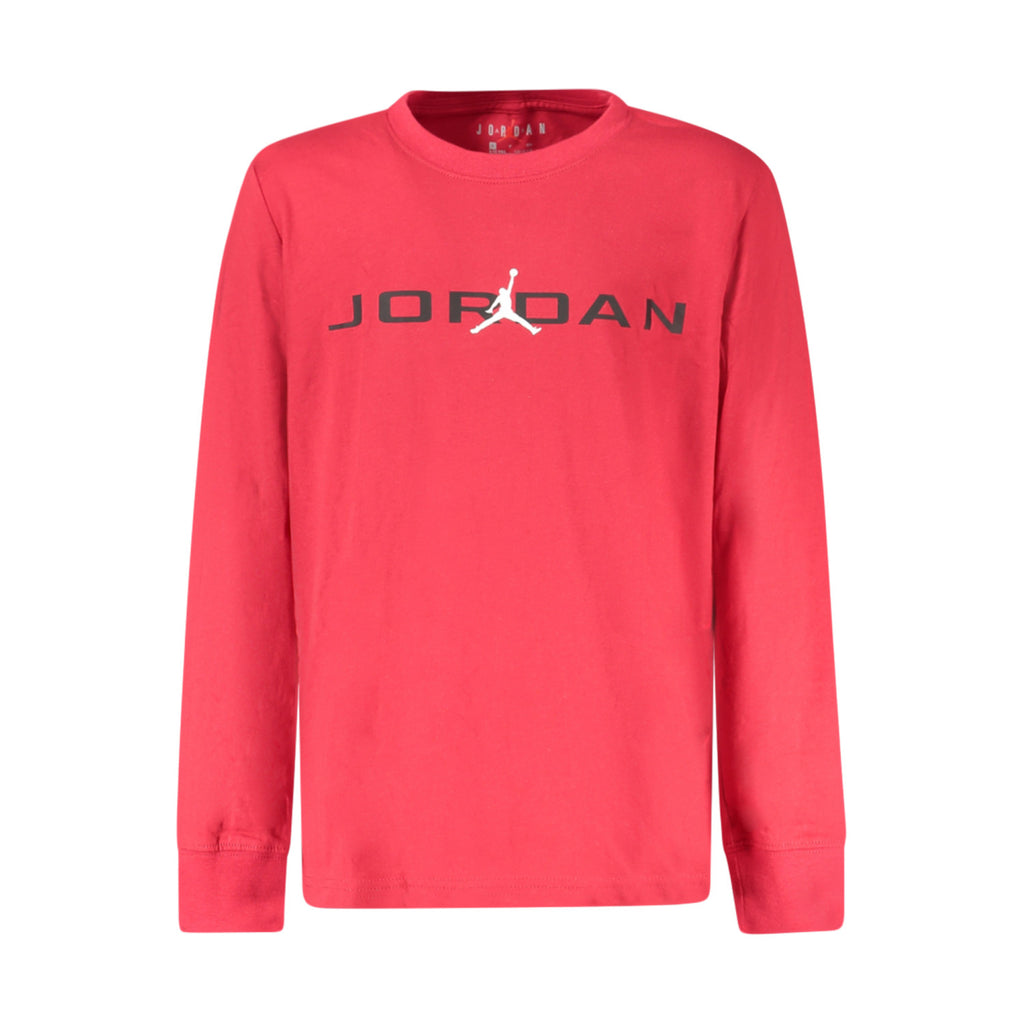 Jordan Youth Long-Sleeve T-Shirt — Red / Black