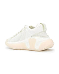Balmain White Fabric Athletic Sneakers